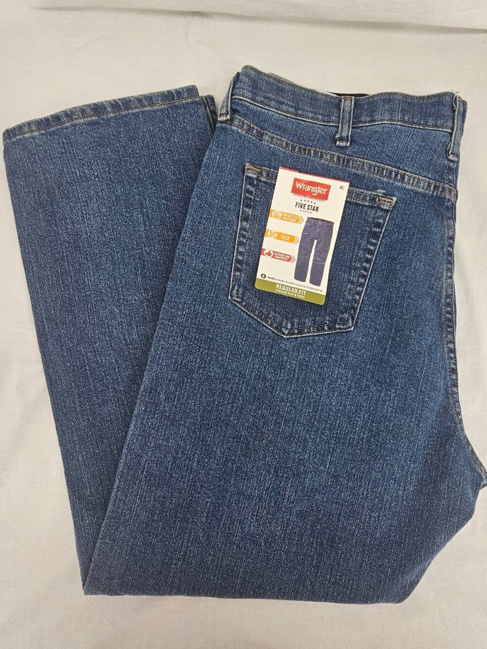 Wrangler Five Star Premium Performance Series Regular Fit Jeans Men's 40x30